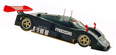 MRSlotCar MR1002 Mazda 787B Black Test Car 1/32  #NEW# 