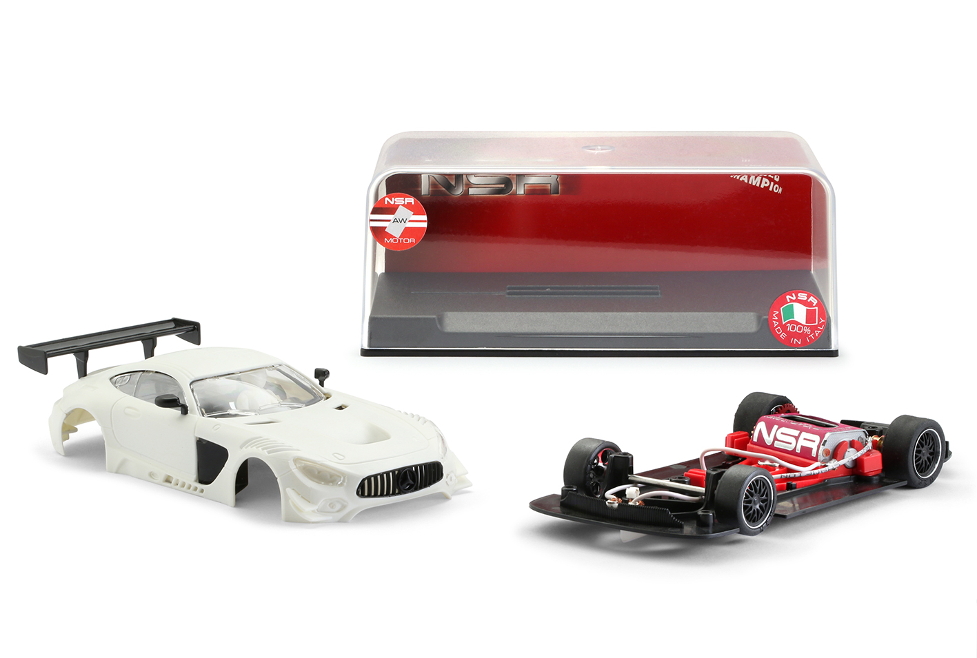 NSR 0115AW - Mercedes AMG - White Body Kit, with AW King Evo3 21k