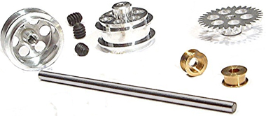 NSR 4019 Sidewinder rear axle kit, scale 17" wheels