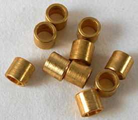 NSR 4817 Axle spacers, brass, 3/32, .120" thick, 10 - Click Image to Close