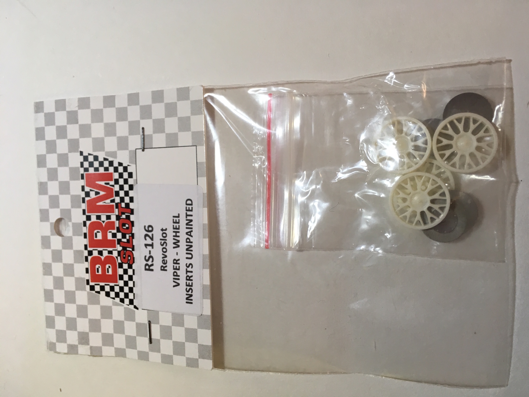 Revo Slot RS-126 - Viper GTS-R - Unpainted Wheel Inserts