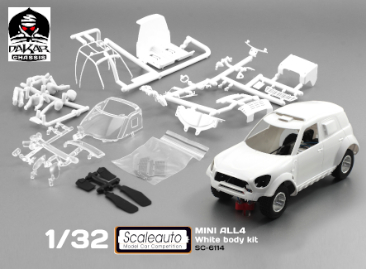 Scaleauto AWD SC-6114 - Mini Cooper S Countryman - All4 RAID - white kit