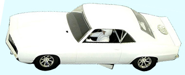 Scalextric C2451 1969 Camaro TransAm car, white
