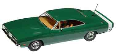 Scalextric C3064 Dodge Charger, green road car (C)