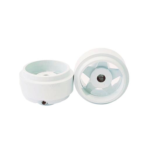 Staffs 89 - White Alloy Wheels - 5-Spoke - 15.8 x 8.5mm - pair