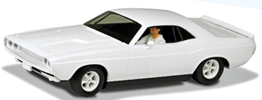 Scalextric C3444 Dodge Challenger, all white (C)