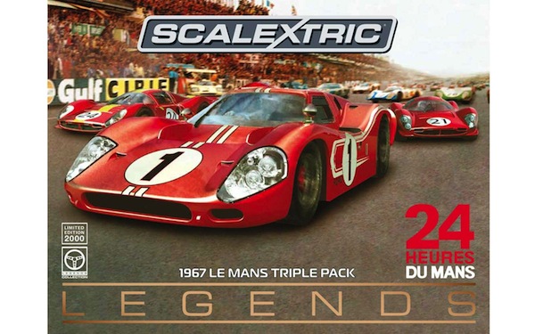 Scalextric C3892A - Ferrari 330P4 and Ford GT Mk.IV - '67 Le Mans - Triple Pack - Limited Edition