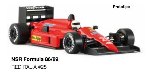 No.28 1:32 analog slot car NSR 0146IL Formula 86/89 Italia 