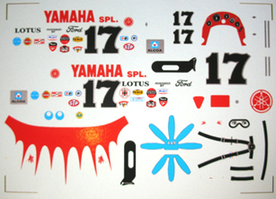 DEC375 - 1/24 Decal Sheet - Monogram Lotus 38 - Dan Gurney Indy 1965