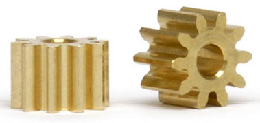 Slot.it PI6010o - Brass Pinions - 10T - 6.0mm - pair - Anglewinder
