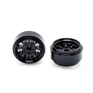Staffs 78 - Black Alloy Wheels - Classic - 15.8 x 8.5mm - pair