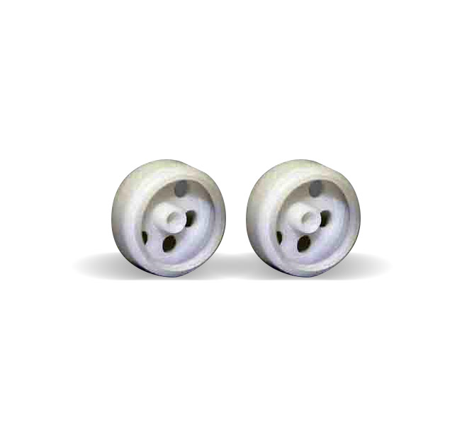 Sloting Plus SP40216009 - Universal Front Wheels - Press-on Plastic - 16 x 9mm - pair