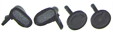 Sloting Plus SP40216009 - Universal Front Wheels - Press-on Plastic - 16 x 9mm - pair