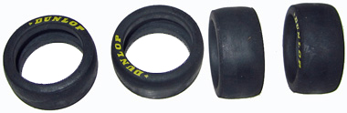 Sloting Plus SP40216009 - Universal Front Wheels - Press-on Plastic - 16 x 9mm - pair