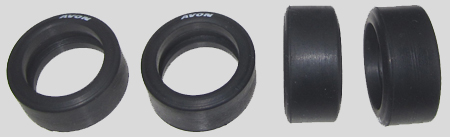 Sloting Plus SP40216009 - Universal Front Wheels - Press-on Plastic - 16 x 9mm - pair