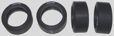 Sloting Plus SP40216009 - Universal Front Wheels - Press-on Plastic - 16 x 9mm - pair
