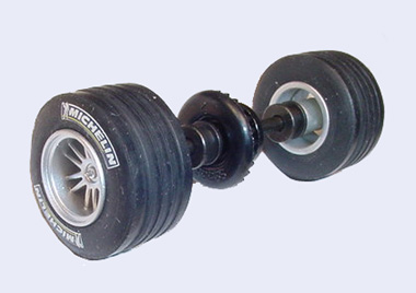 Sloting Plus SP40216009 - Universal Front Wheels - Press-on Plastic - 16 x 9mm - pair