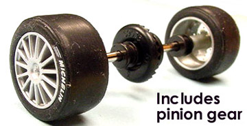 Sloting Plus SP40216009 - Universal Front Wheels - Press-on Plastic - 16 x 9mm - pair