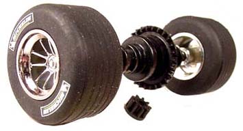 Sloting Plus SP40216009 - Universal Front Wheels - Press-on Plastic - 16 x 9mm - pair