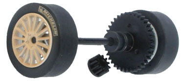 Sloting Plus SP40216009 - Universal Front Wheels - Press-on Plastic - 16 x 9mm - pair