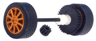 Sloting Plus SP40216009 - Universal Front Wheels - Press-on Plastic - 16 x 9mm - pair