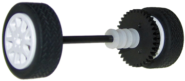 Sloting Plus SP40216009 - Universal Front Wheels - Press-on Plastic - 16 x 9mm - pair