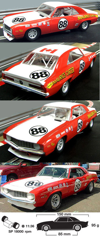 Scalextric C2891 1969 Camaro Maurice Carter Trans Am series