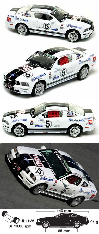 Scalextric C2774 Ford Mustang Koni Challenge 2007