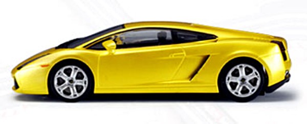 Autoart 13161 Lamborghini Gallardo, metallic yellow, lighted